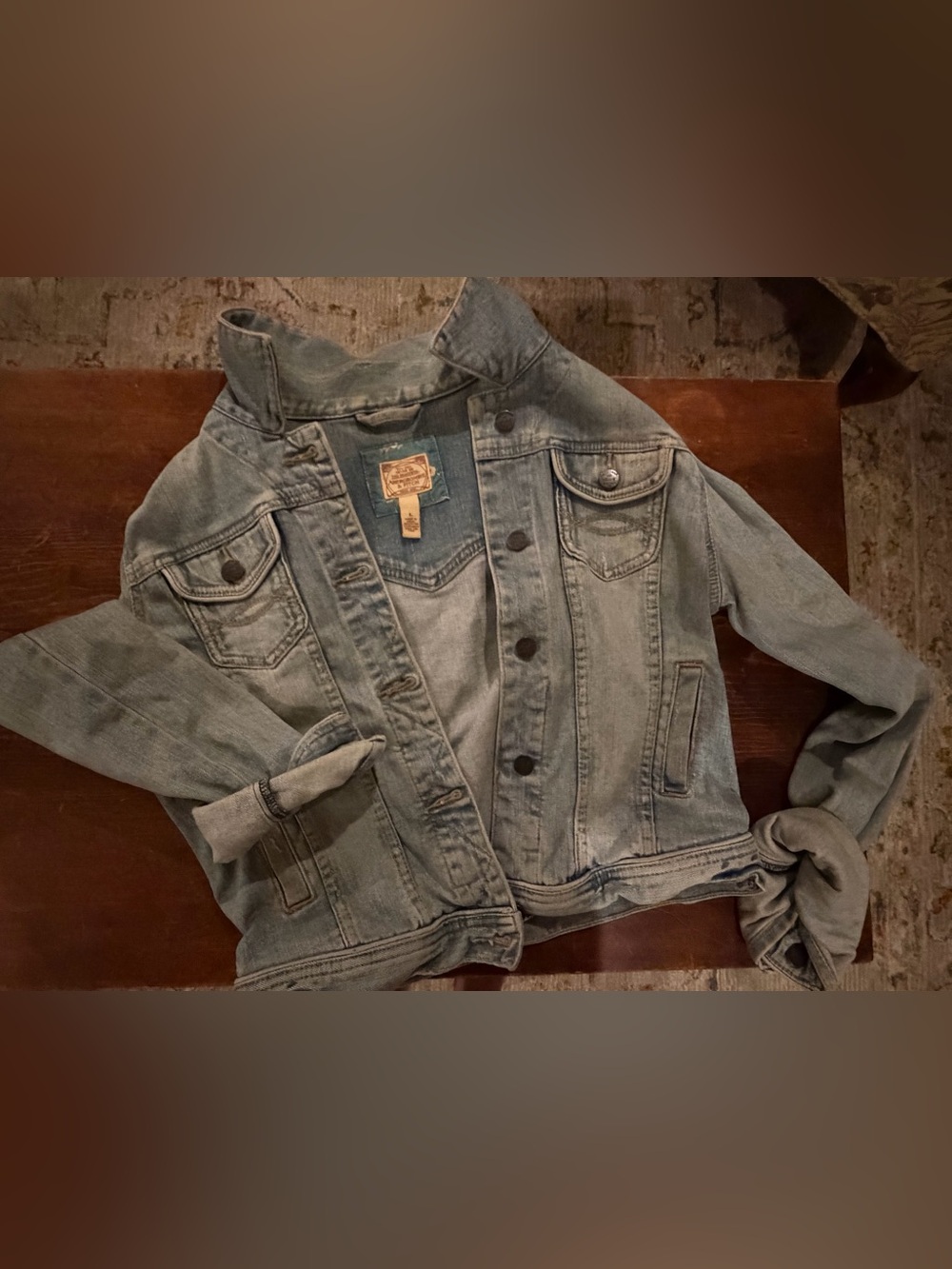 Abercrombie & Fitch Women's Blue Denim Jacket.